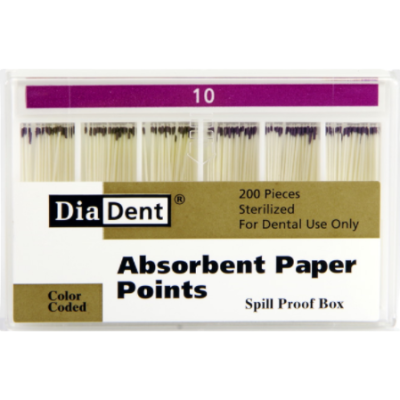 Штифты бумажные №10 200шт DiaDent