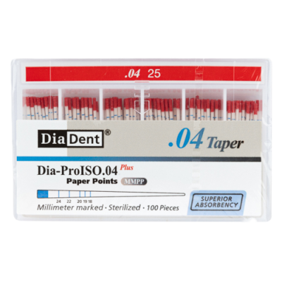 Штифты бумажные кон. 04 №25 100шт DiaDent