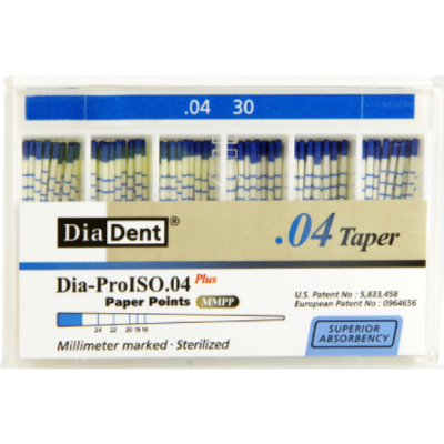 Штифты бумажные кон. 04 №30 100шт DiaDent