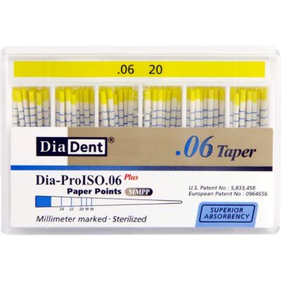 Штифты бумажные кон. 06 №20 100шт DiaDent