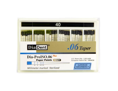 Штифты бумажные кон. 06 №40 100шт DiaDent