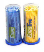 Аппликаторы №2 Fine голубой, желтый, 1,5мм 100шт EuroType - вид 1 миниатюра