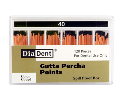 Штифты гуттаперчевые №40 120шт DiaDent