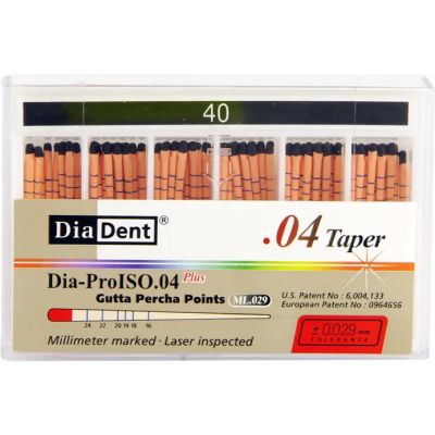 Штифты гуттаперчевые кон. 04 №40 60шт DiaDent