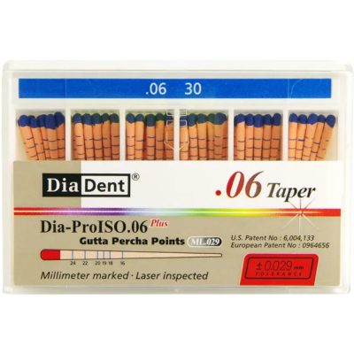 Штифты гуттаперчевые кон. 06 №30 60шт DiaDent