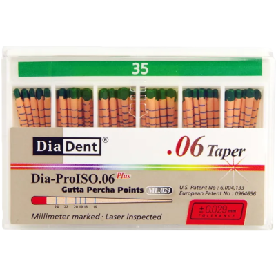Штифты гуттаперчевые кон. 06 №35 60шт DiaDent