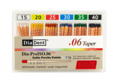 Штифты гуттаперчевые кон. 06 Асс.15-40 60шт DiaDent